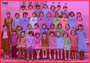 ECOLE BERTHELOT FILLES 1960 CE1